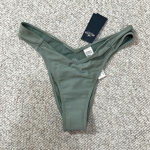 Hollister Bikini Bottom High Leg Sage Green Small